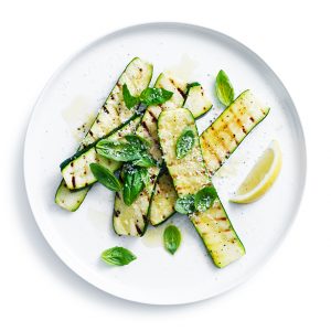 Simple and quick barbecued Zucchini