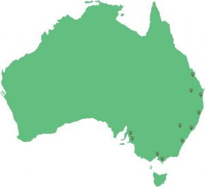 Hydro Produce farm locations across Australia