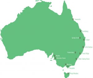 Hydro Produce farm locations across Australia